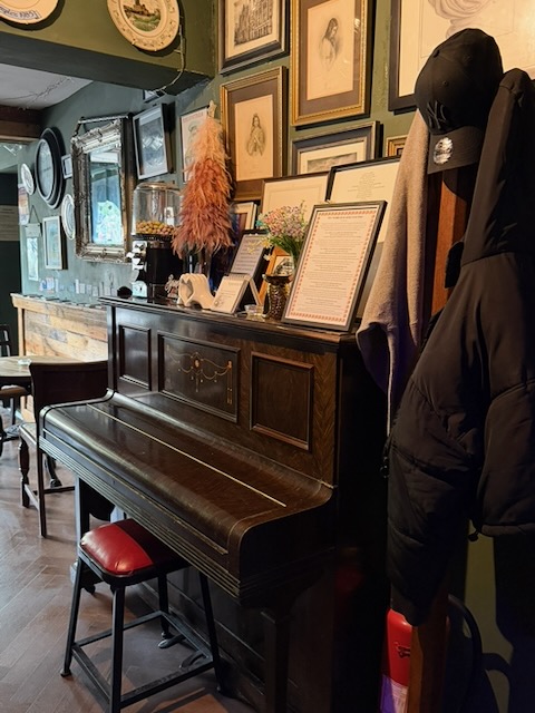Piano and picture wall